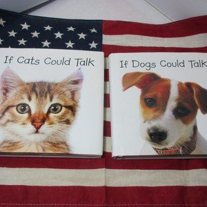 2 Animal Books Cat and Dog Adorable Pictures